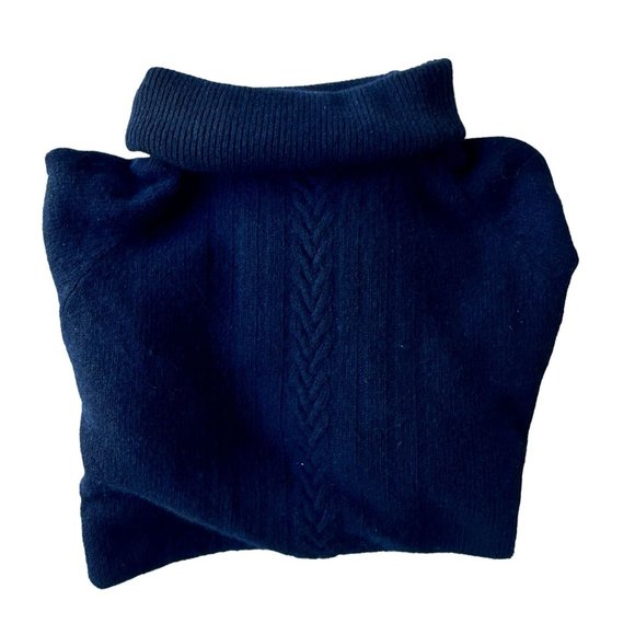 Vintage Grant Park Turtleneck Sweater LRG Black Lambswool Angora Knit Pu… - Picture 4 of 12